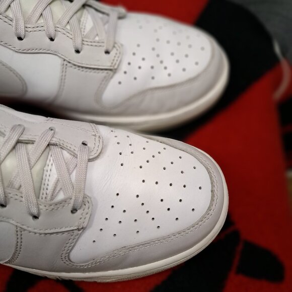 %Size 11 Nike Dunk High DD1399-100 Men Sneakers White Vast Gray Leather Shoes A6 main image 8